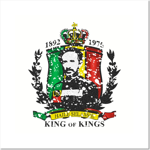 Haile Selassie King of Kings Wall Art by LionTuff79